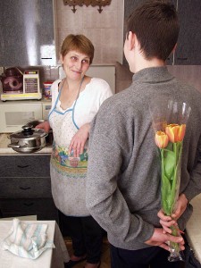 Цветы маме на 8 марта